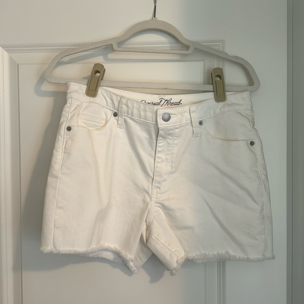 White Universal Threads Denim Shorts 4” inseam